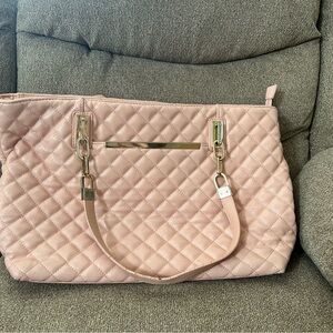 Quilted Pink Tote Bag